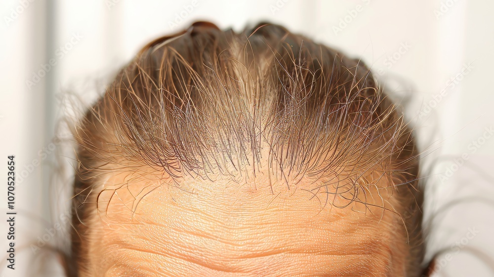 Fototapeta premium Understanding hair loss in young men causes, effects, and effective solutions to restore confidence