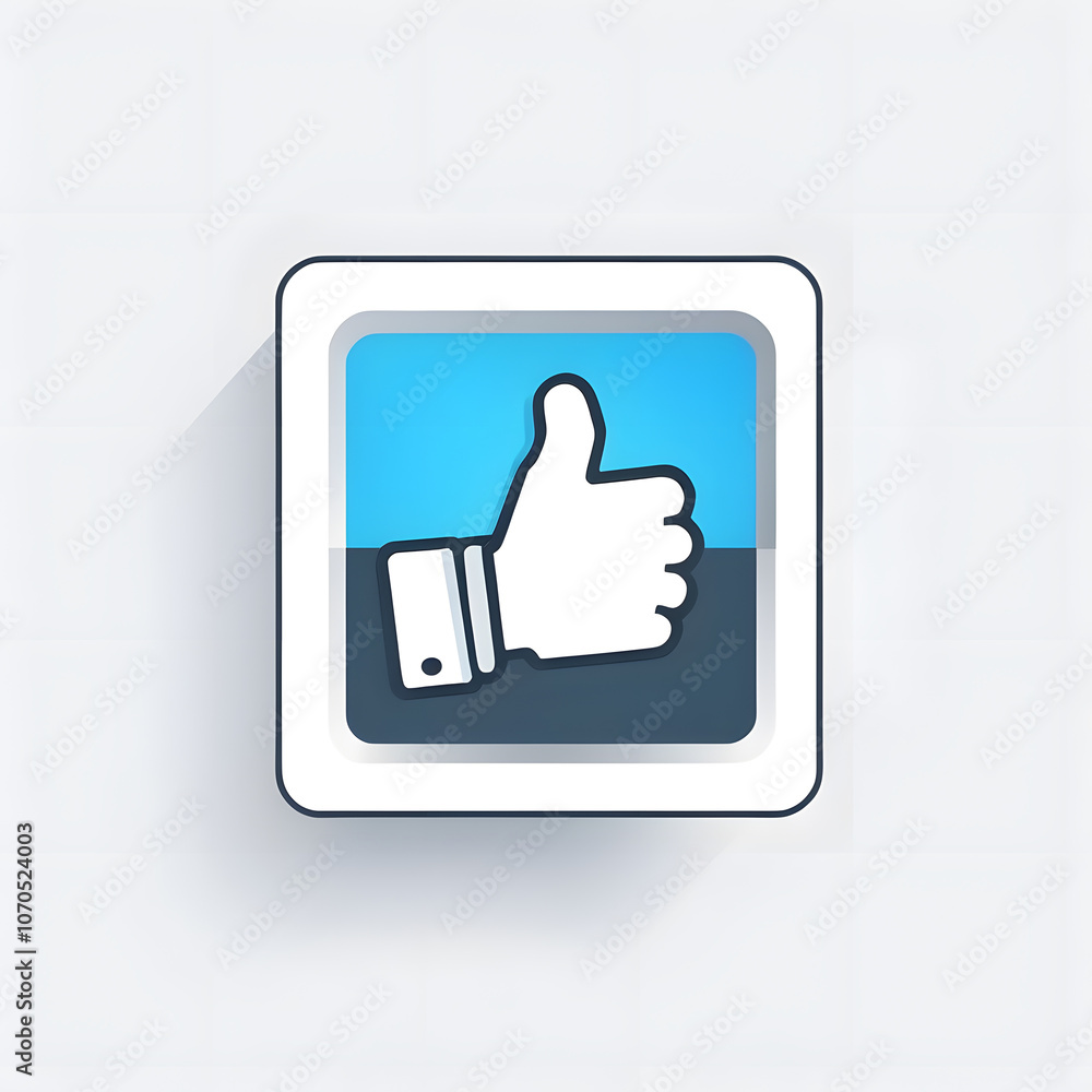 thumb up icon blue