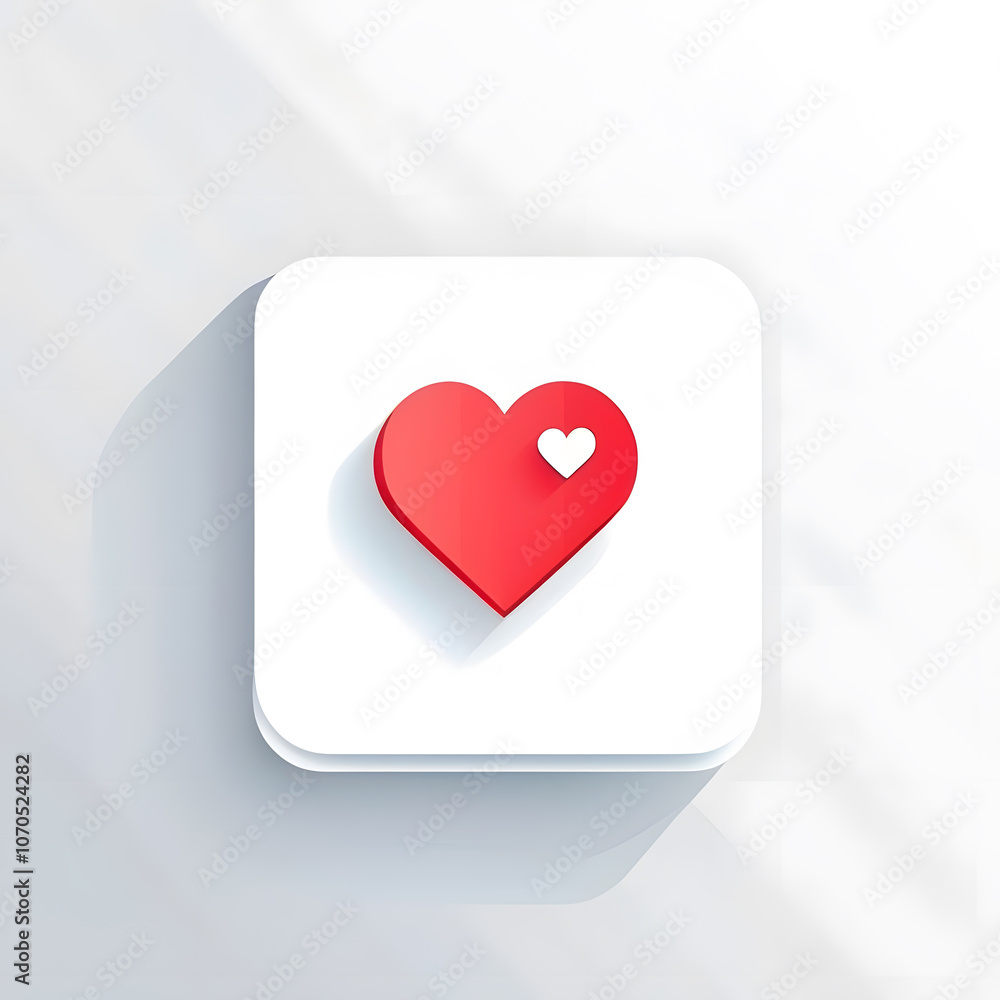 red heart icon button red heart icon button