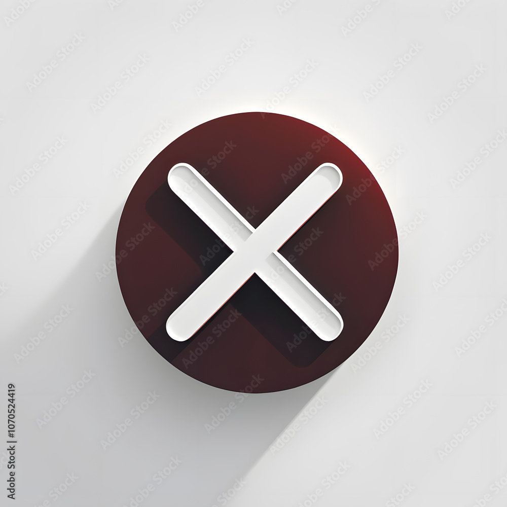 Fototapeta premium cancel x button