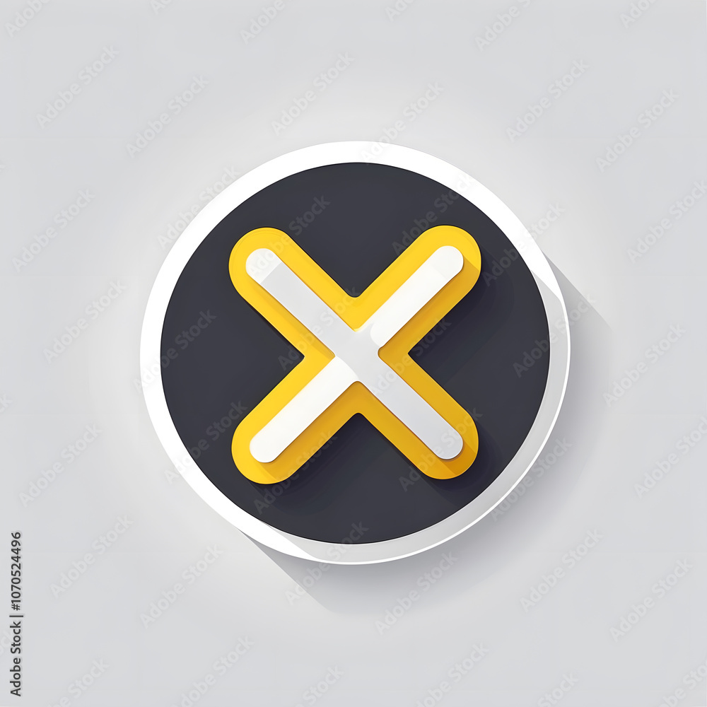 Fototapeta premium cancel x button