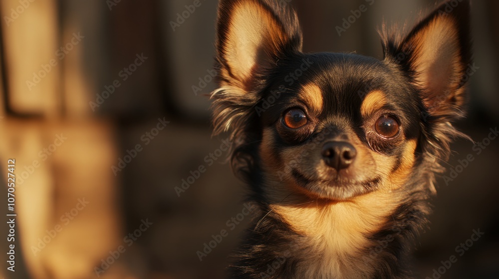 Cute Chihuahua Smiling in Natural Light Cute Chihuahua Smiling in Natural Light