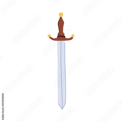 warrior sword knight cartoon. medieval battle, shield honor, quest chivalry warrior sword knight sign. isolated symbol vector illustration