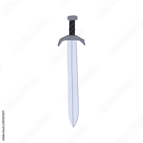 honor sword knight cartoon. quest chivalry, legend hero, play kingdom honor sword knight sign. isolated symbol vector illustration