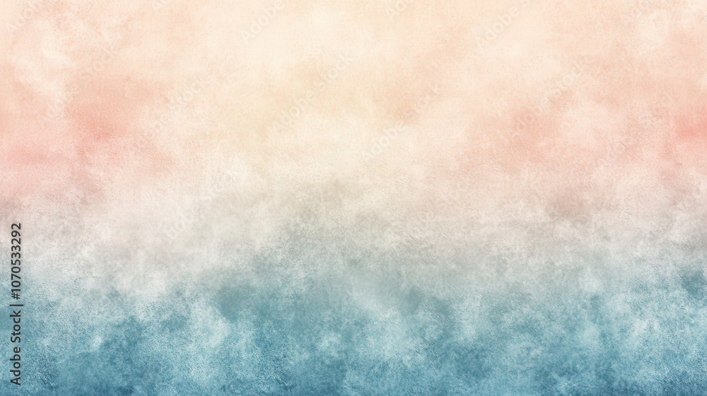 Fototapeta premium An elegant, semi-transparent background with gentle gradients of misty blue, pastel pink, and warm beige, layered softly for a tranquil, dreamy effect