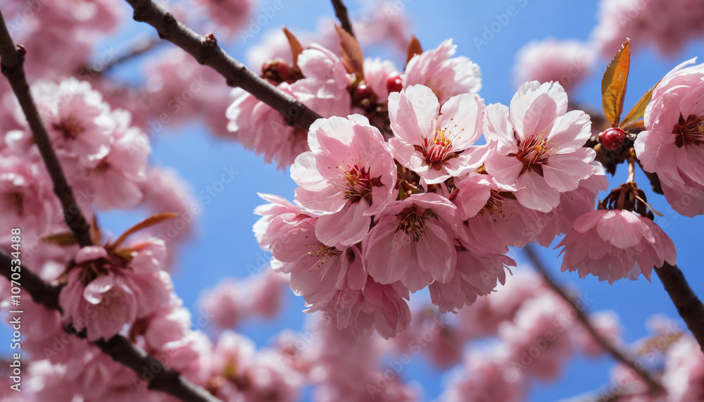 Japanese cherry trees macro, colorful picture and highly detailed Japanese cherry trees macro, colorful picture and highly detailed