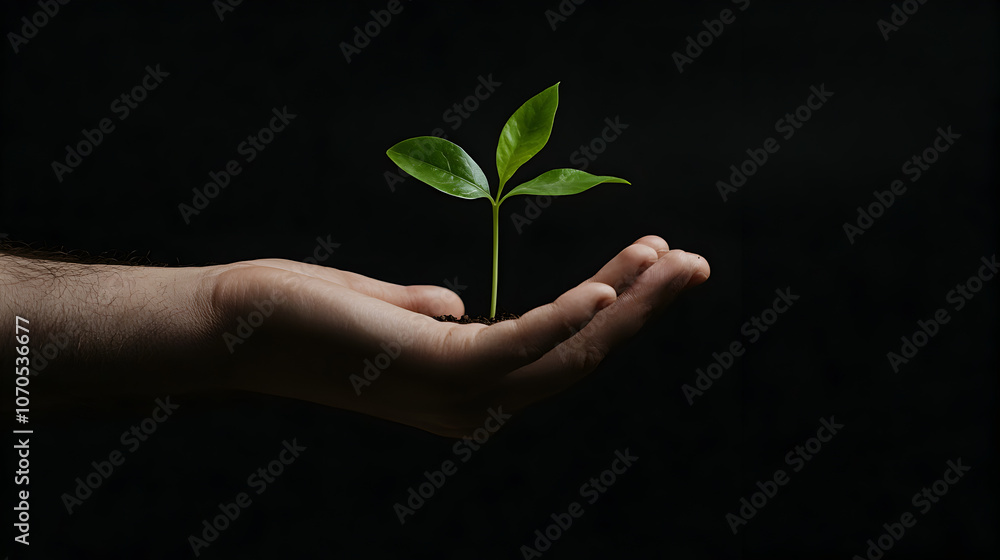 A single hand cradling a growing plant, symbolizing nurturing mental well-being.
A single hand cradling a growing plant, symbolizing nurturing mental well-being.