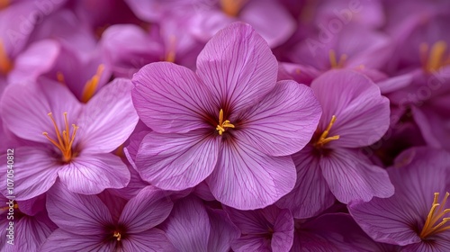 Purple saffron flowers