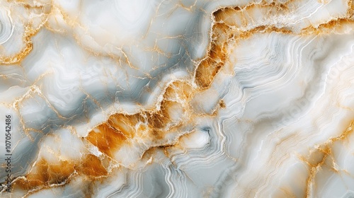 Marble Texture with Grey and Golden Veins