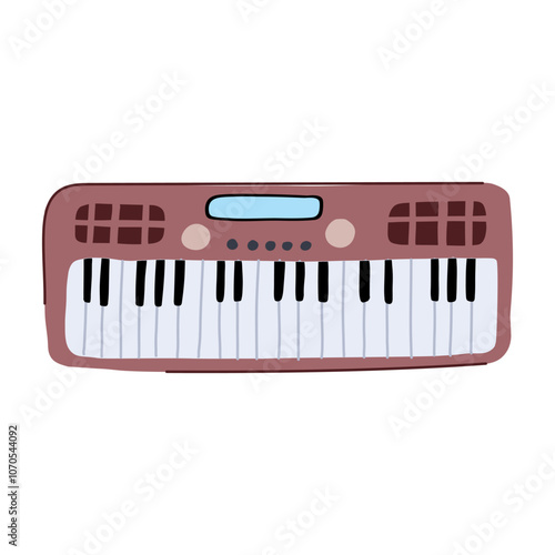 lfo synthesizer cartoon. envelope arpeggiator, sampler polyphonic, monophonic vocoder lfo synthesizer sign. isolated symbol vector illustration