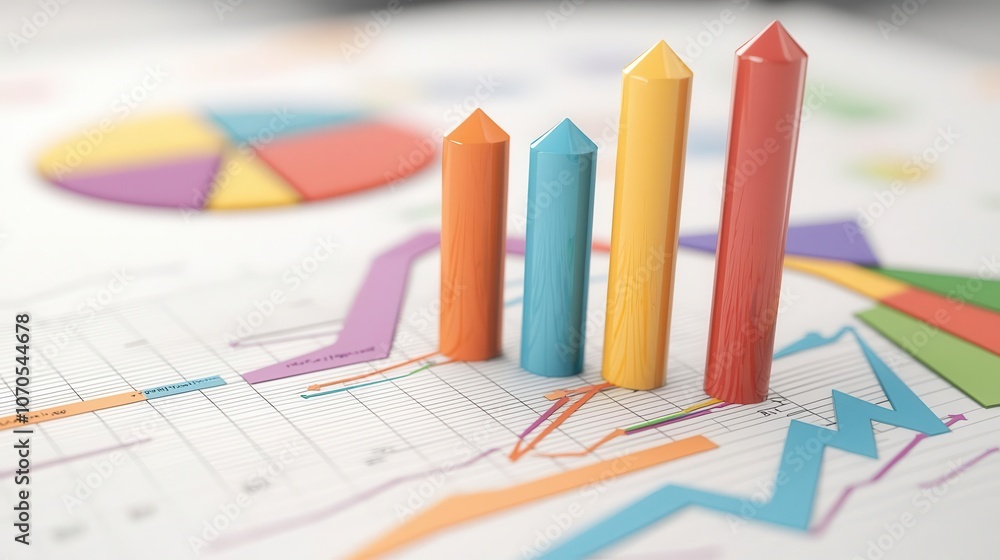 Economic advisor with charts comparing regional valuations, illustrating capital cost influence Economic advisor with charts comparing regional valuations, illustrating capital cost influence