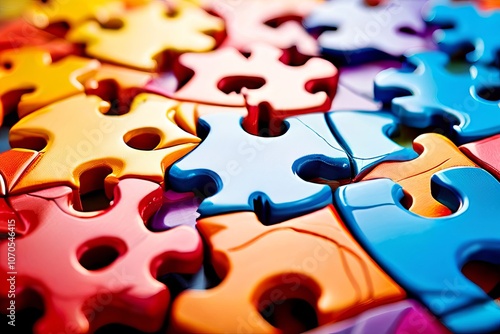 interlocking puzzle pieces colorful puzzle pieces connecting tog