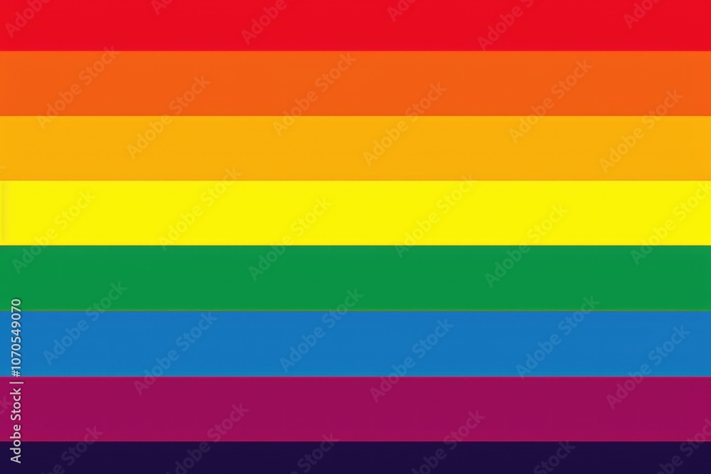 Gay Rainbow Flag. Symbol of LGBTQ Rights and Pride in Rainbow Colors Gay Rainbow Flag. Symbol of LGBTQ Rights and Pride in Rainbow Colors