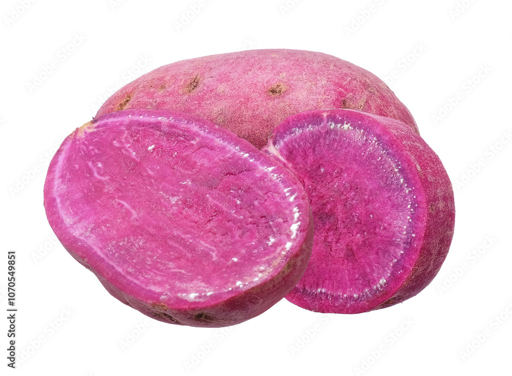 Obraz premium Sweet potato isolated on white background.