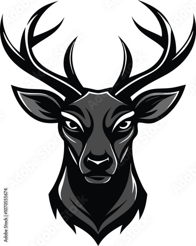 head of a deer Vector Illustration