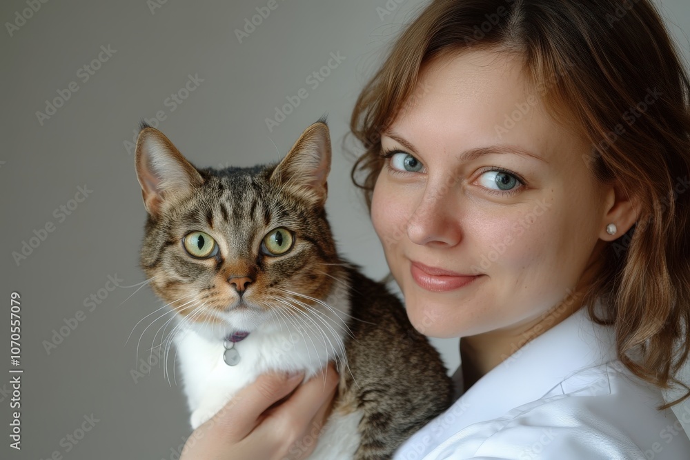 Woman Enjoys a Special Bond with Her Adorable Cat Woman Enjoys a Special Bond with Her Adorable Cat