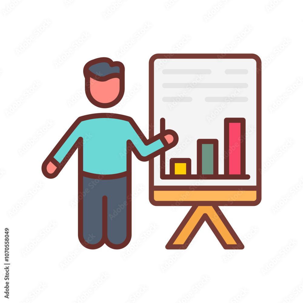 Presentation Filled Icons , Vector illustration Presentation Filled Icons , Vector illustration
