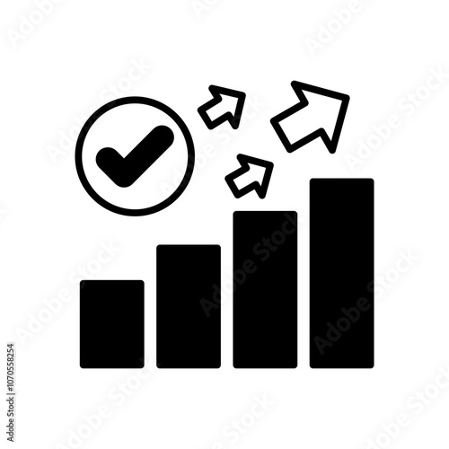 Improvement Glyph Icon, Vector illustration