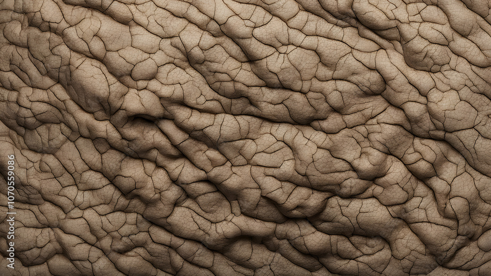 Detailed texture of aged skin with visible wrinkles pores and fine lines in warm tones, AI Generated Detailed texture of aged skin with visible wrinkles pores and fine lines in warm tones, AI Generated