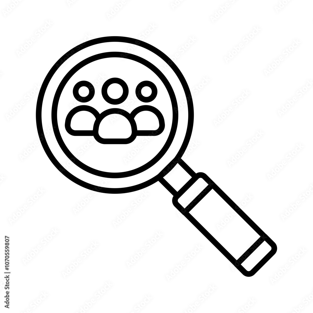 Recruitment Outline Icon, Vector illustration Recruitment Outline Icon, Vector illustration