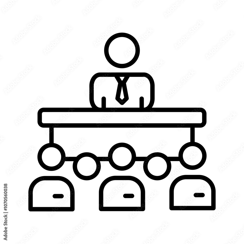 Discourse Outline Icon, Vector illustration Discourse Outline Icon, Vector illustration