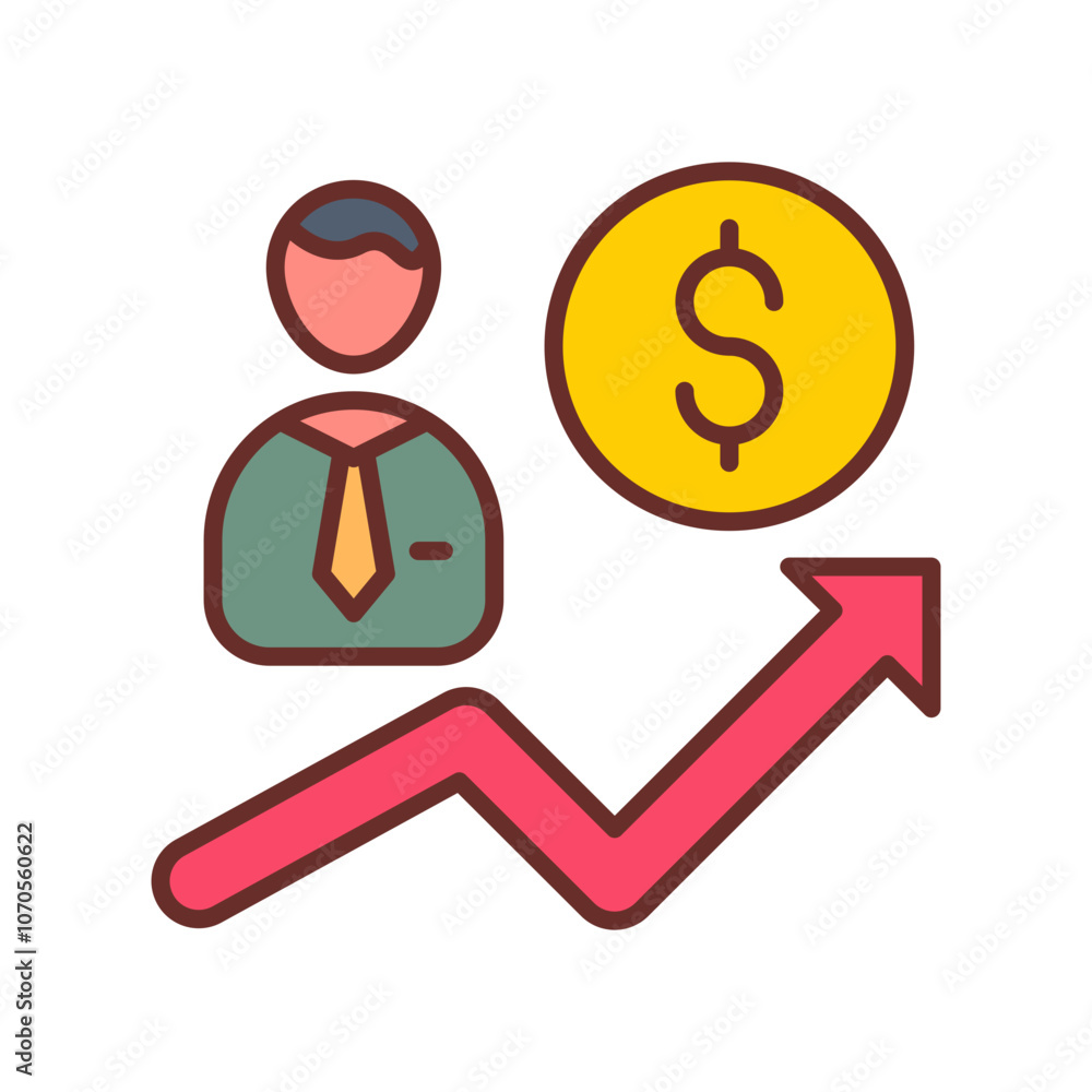 Career Up Filled Icons , Vector illustration Career Up Filled Icons , Vector illustration