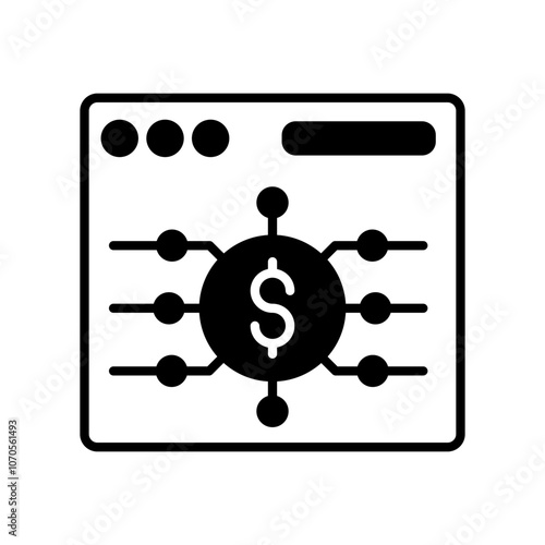 Affiliate Glyph Icon, Vector illustration