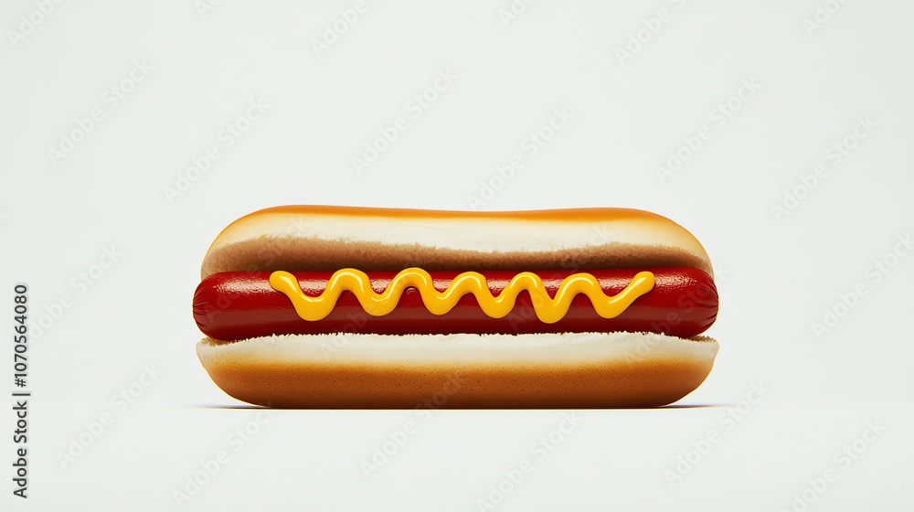 a 2D cartoon illustration of a hotdog in a bun with ketchup and mustard, tasty and fun, white background--ar 16:9 a 2D cartoon illustration of a hotdog in a bun with ketchup and mustard, tasty and fun, white background--ar 16:9