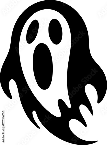 Ghostly Scream Face Illustration for Frightful Creations