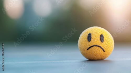 A sad smiley face with a downturned mouth and droopy eyes, expressing sadness, disappointment, and negative emotions.