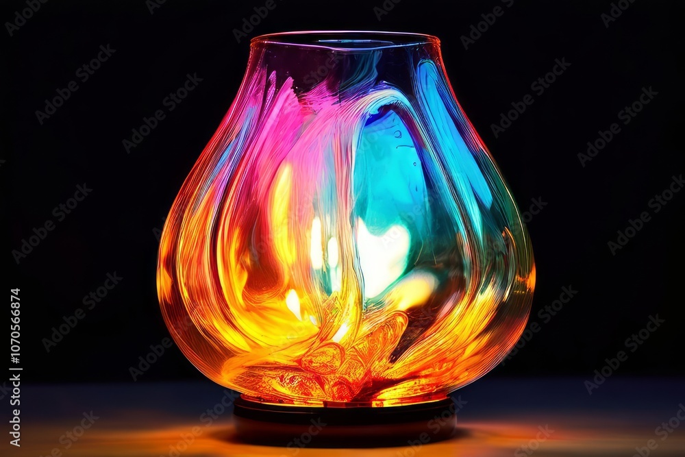 vibrant glass effect a lamp with a vibrant glass effect creating vibrant glass effect a lamp with a vibrant glass effect creating
