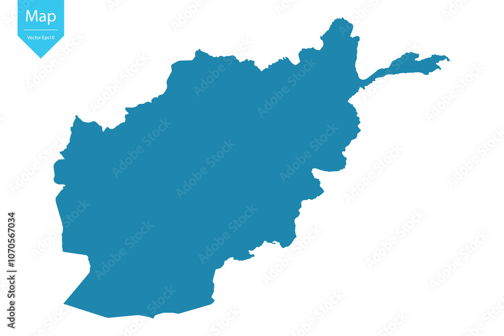 Abstract - High Detailed blue Map of Afghanistan isolated on white background. for your web site design map logo, app, Travel. Vector illustration eps10.
Abstract - High Detailed blue Map of Afghanistan isolated on white background. for your web site design map logo, app, Travel. Vector illustration eps10.