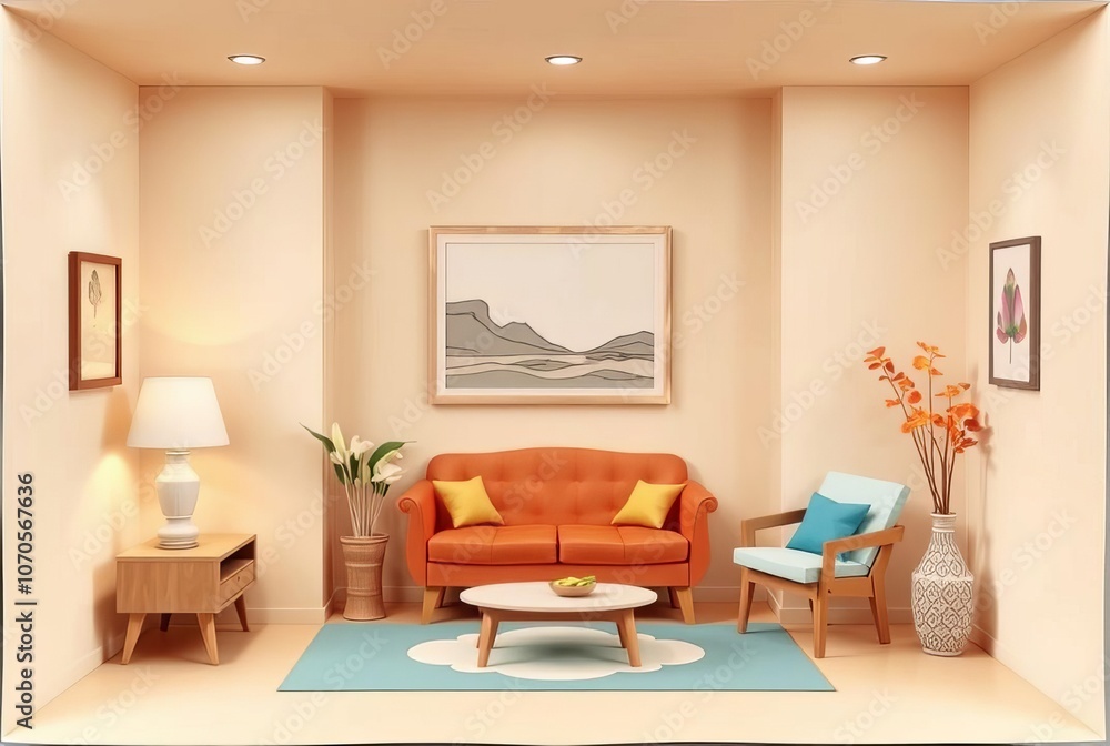 Origami Design Elements of the room reimagined as folded paper a Origami Design Elements of the room reimagined as folded paper a