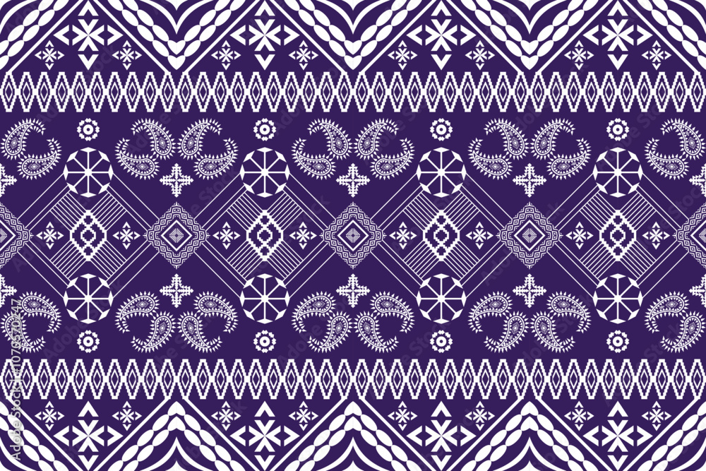 Ethnic Figure aztec embroidery style.Geometric ikat oriental traditional art pattern.Design for ethnic background,wallpaper,fashion,clothing,wrapping,fabric,element,sarong,graphic,vector illustration. Ethnic Figure aztec embroidery style.Geometric ikat oriental traditional art pattern.Design for ethnic background,wallpaper,fashion,clothing,wrapping,fabric,element,sarong,graphic,vector illustration.