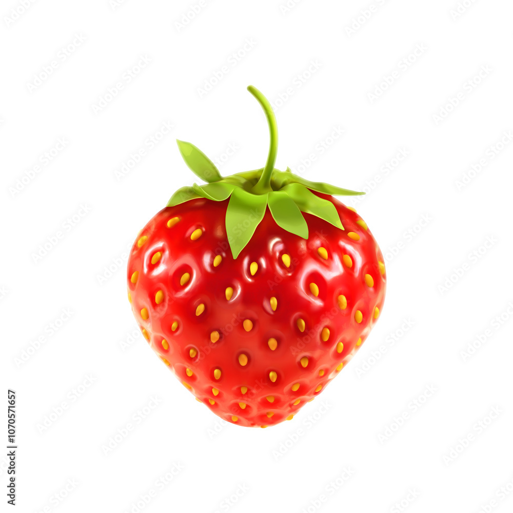 Realistic Organic Strawberry Realistic Organic Strawberry