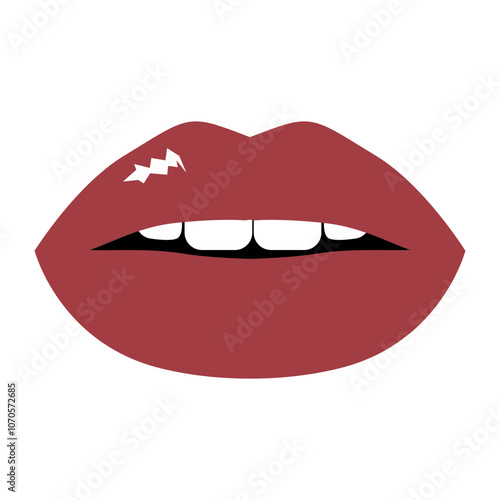lip design icon vektor