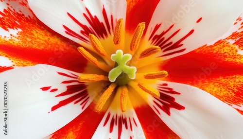 Botanical detail on flower petals photo