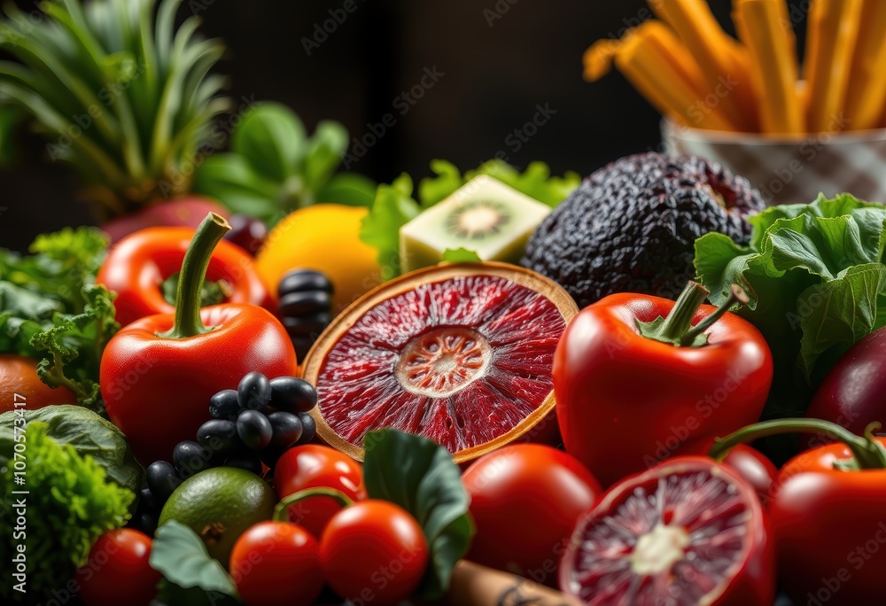 Discover Fresh Ingredients Explore Vibrant Fruits and Vegetables for Healthy Meals Discover Fresh Ingredients Explore Vibrant Fruits and Vegetables for Healthy Meals