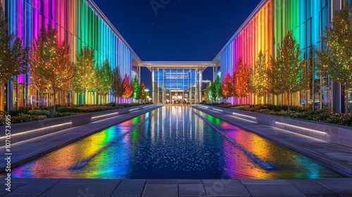 Denver Art Museum holiday decor
