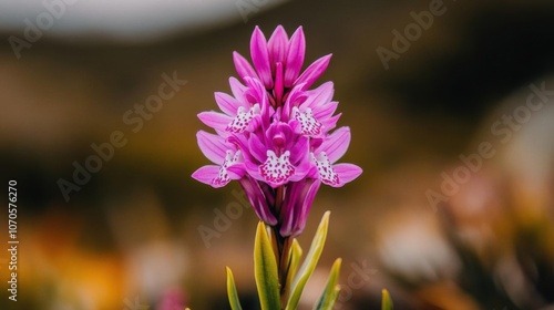 Organic wildflower in natural light