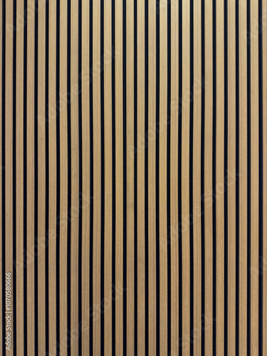 Warm Light Wood Slats with Vertical Curves, Perfect for Scandinavian and Rustic Interior Decor
