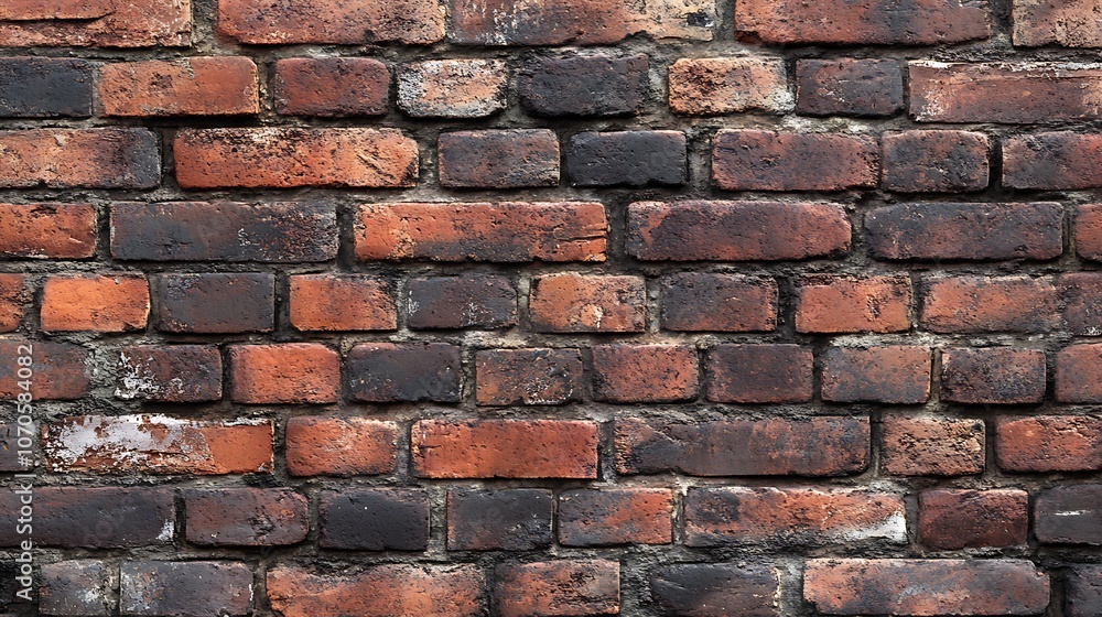 Obraz premium Rustic 3D 12.12 in a brick texture with soft ambient lighting