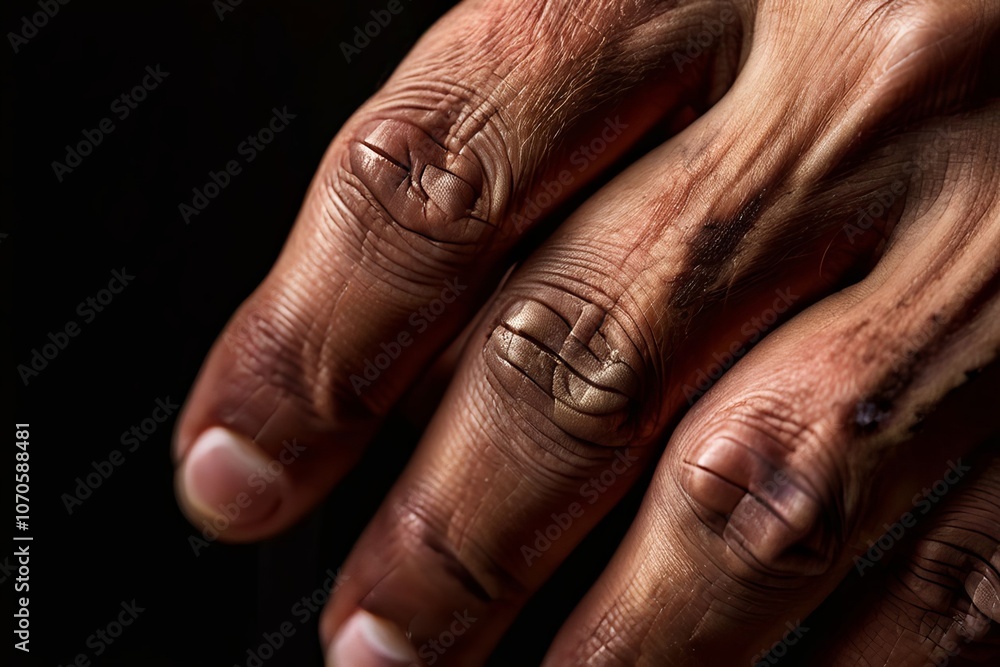 Fototapeta premium close up of a persons hands