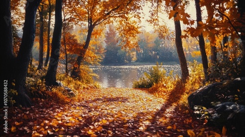 Autumnal Forest Landscape