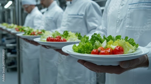 Wallpaper Mural Chef presents a fresh and vibrant salad: a culinary masterpiece of healthy delights Torontodigital.ca