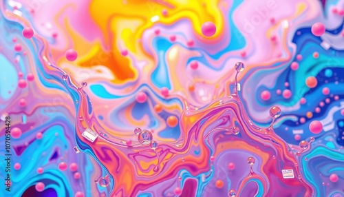 Explore vibrant abstract liquid patterns in colorful swirls