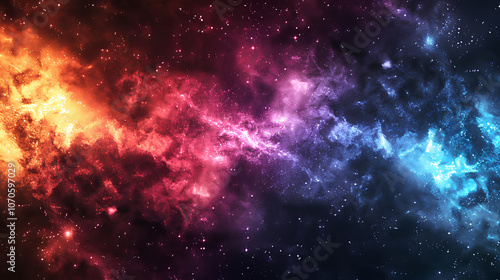 The dazzling colors of the cosmic canvas with lifelike cinematic lighting.