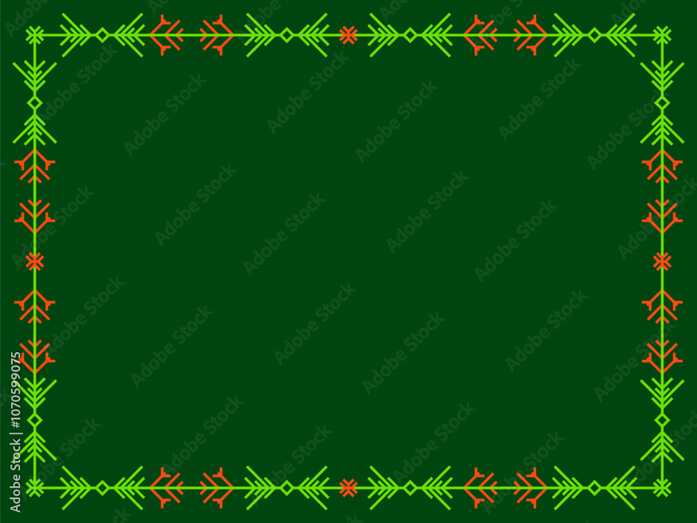 Snowflakes frame for Christmas and New Year greetings. Winter frame with snowflakes in geometric line art style. Design for greeting card, flyers and invitations. Vector illustration Snowflakes frame for Christmas and New Year greetings. Winter frame with snowflakes in geometric line art style. Design for greeting card, flyers and invitations. Vector illustration