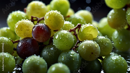 GreenGrapesImages, FreshFruitPhotography, HealthyGrapesVisuals, GrapesGraphics
 photo