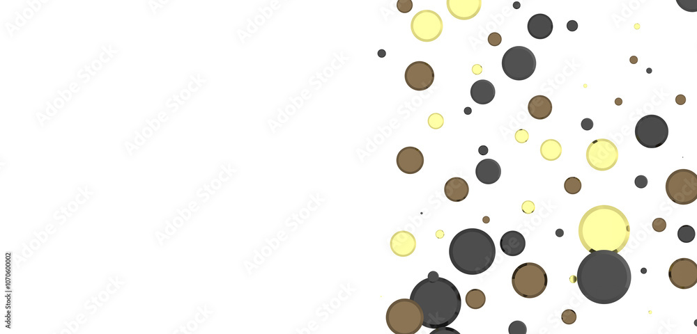 Joyful Deluge: Brilliant 3D Illustration Showcasing an Overflow of gold Confetti Joyful Deluge: Brilliant 3D Illustration Showcasing an Overflow of gold Confetti